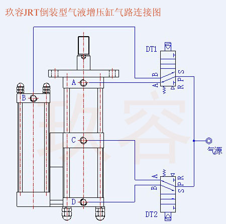 JRT并列倒装型好色先生TV污缸气路连接图